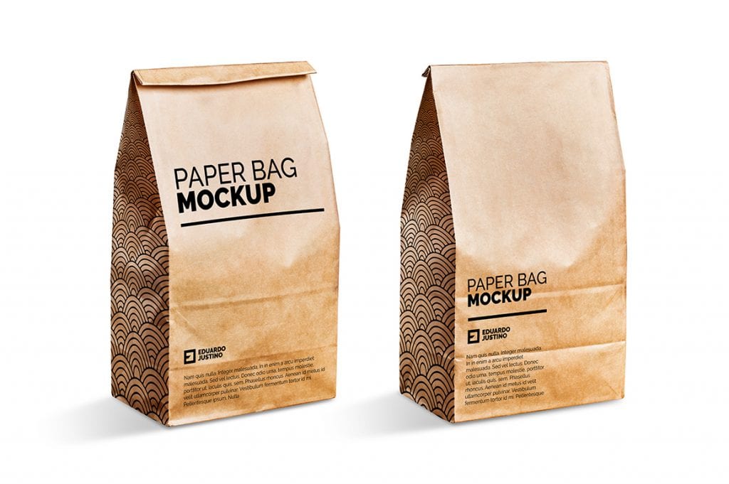 Download Paper Bag Package Mockup | Mockupslib