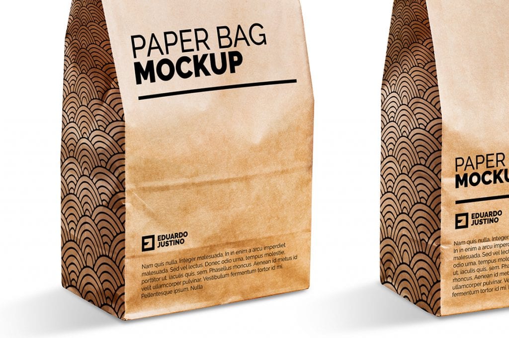 Download Paper Bag Package Mockup | Mockupslib