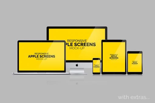Apple Screens Mockups
