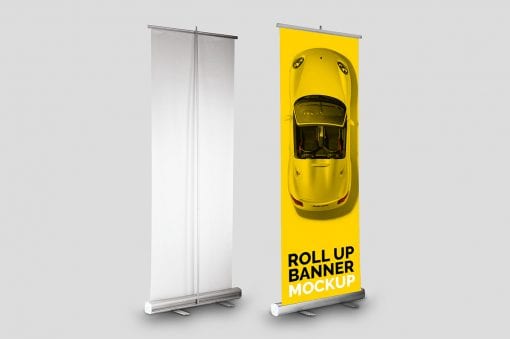 roll-up banner mockup