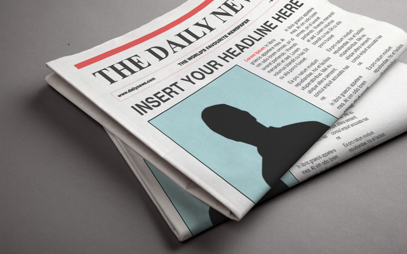 Download Daily Newspaper / Newsletter Mockup | Mockupslib