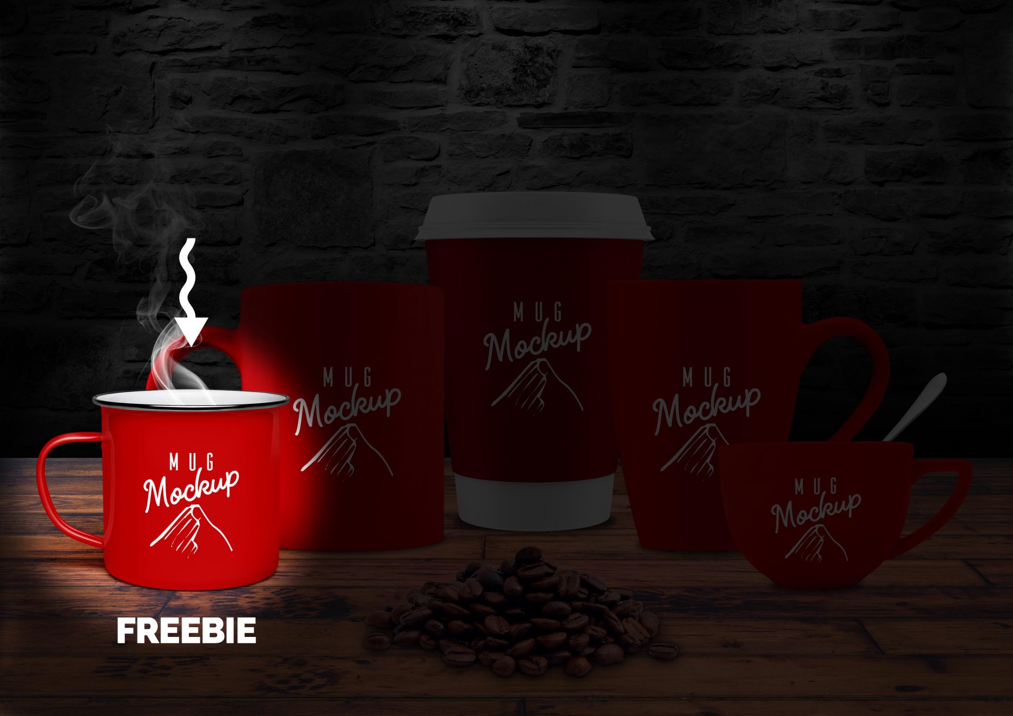 Tin Mug Mockup Freebie