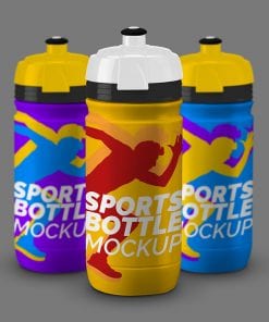 sports bottle mockup