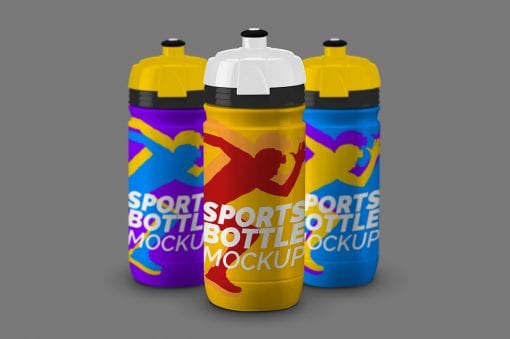 sports bottle mockup