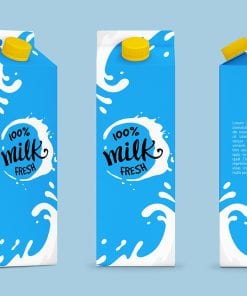 Milk/Juice Carton Packaging Mockup