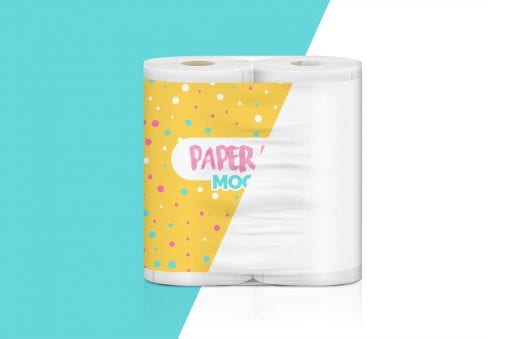 Pack of Paper Roll Mockup 2