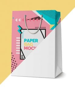 Paper Shopping Bag Mockup 2