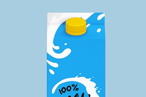 Milk/Juice Carton Packaging Mockup 4