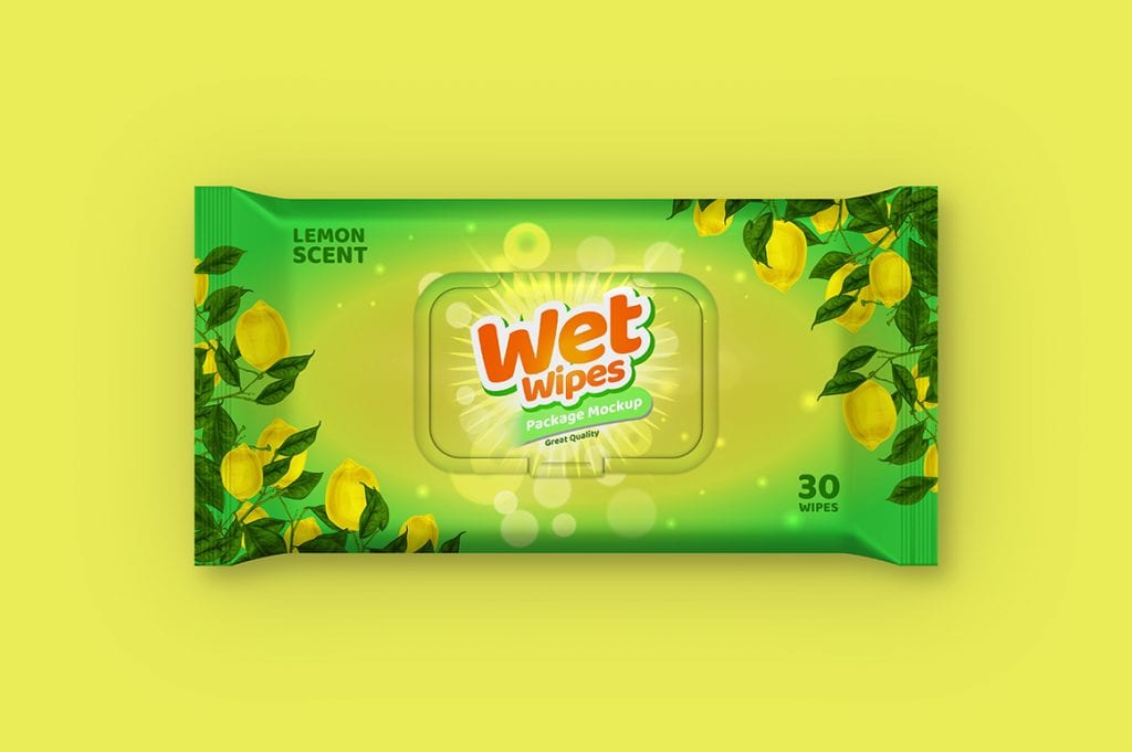 Download Wet Wipes Packaging Mockup | Mockupslib