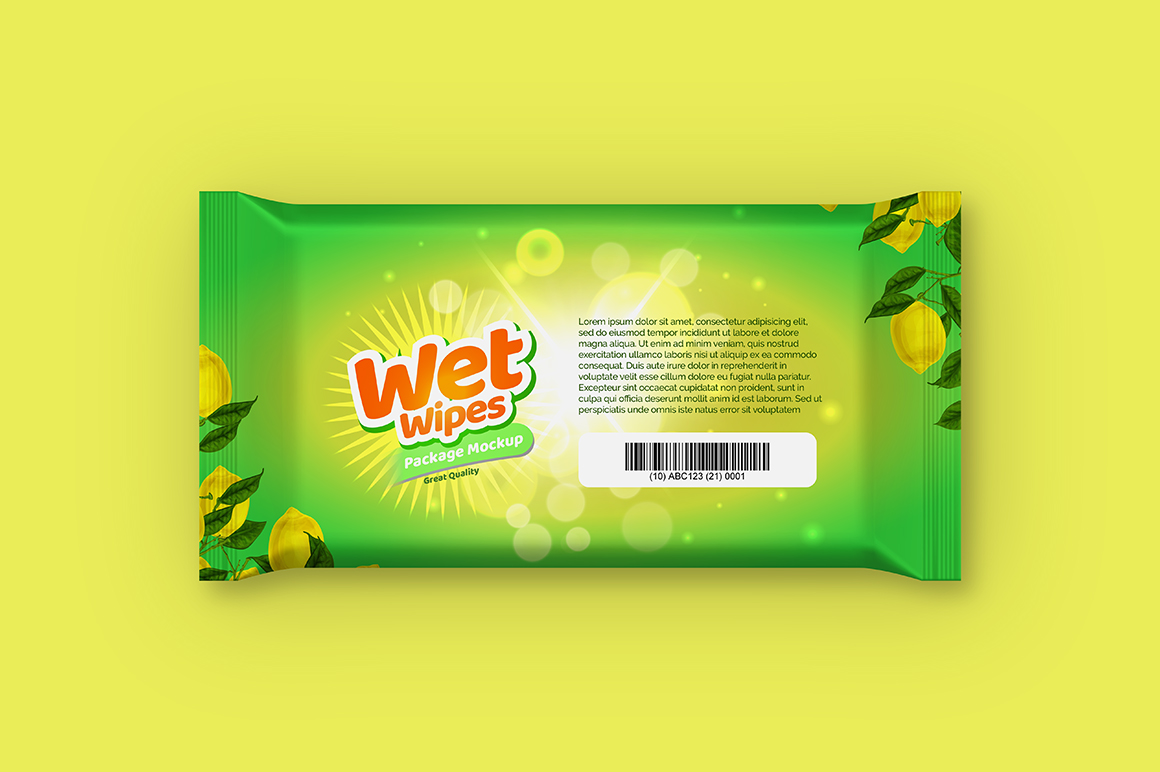 Download Wet Wipes Packaging Mockup Mockupslib PSD Mockup Templates