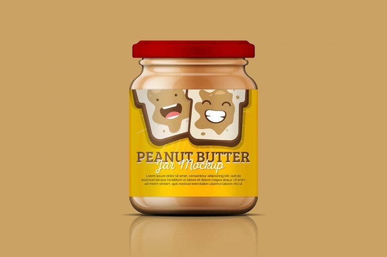 Peanut Butter Jar Mockup Mockupslib