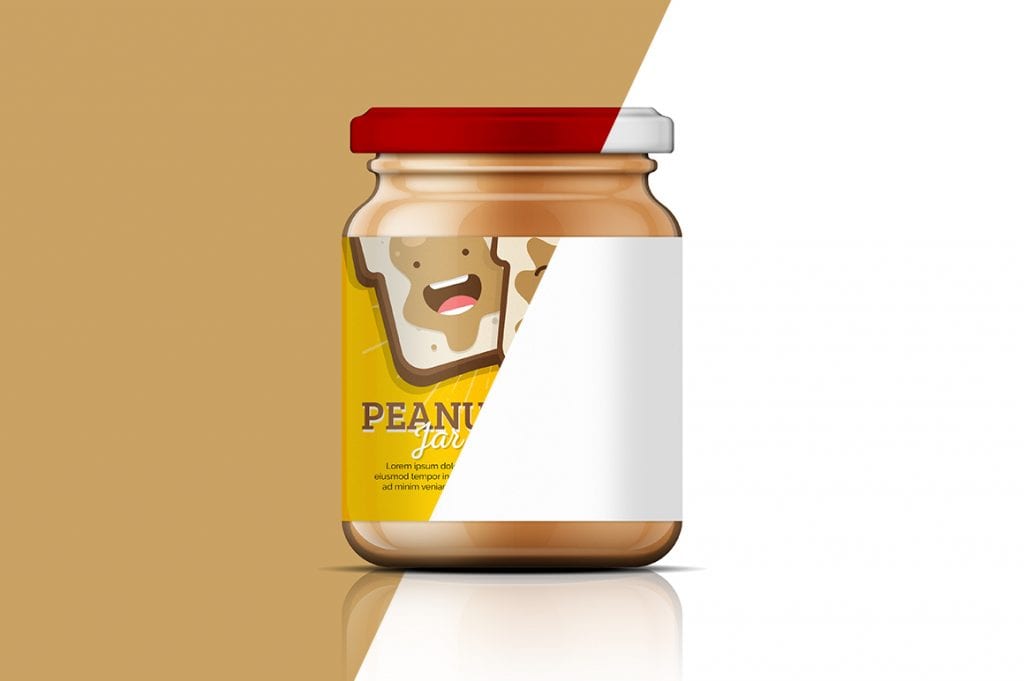 Peanut Butter Jar Mockup Mockupslib