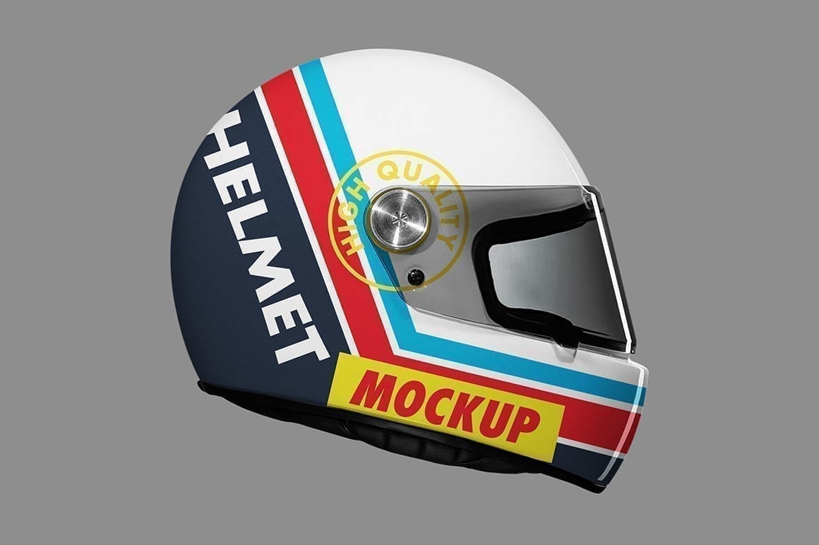 Download Vintage Motorcycle Helmet Mockup Open Mockupslib