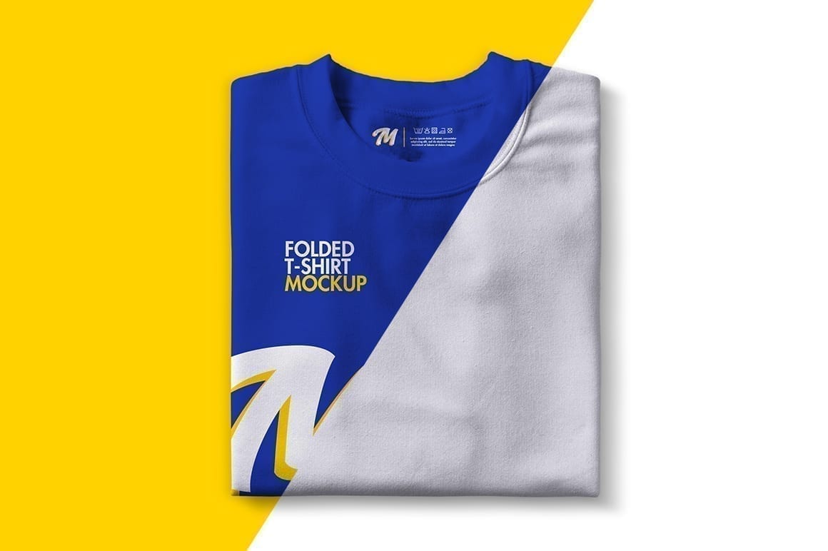 Download Folded T-Shirt Mockup | Mockupslib