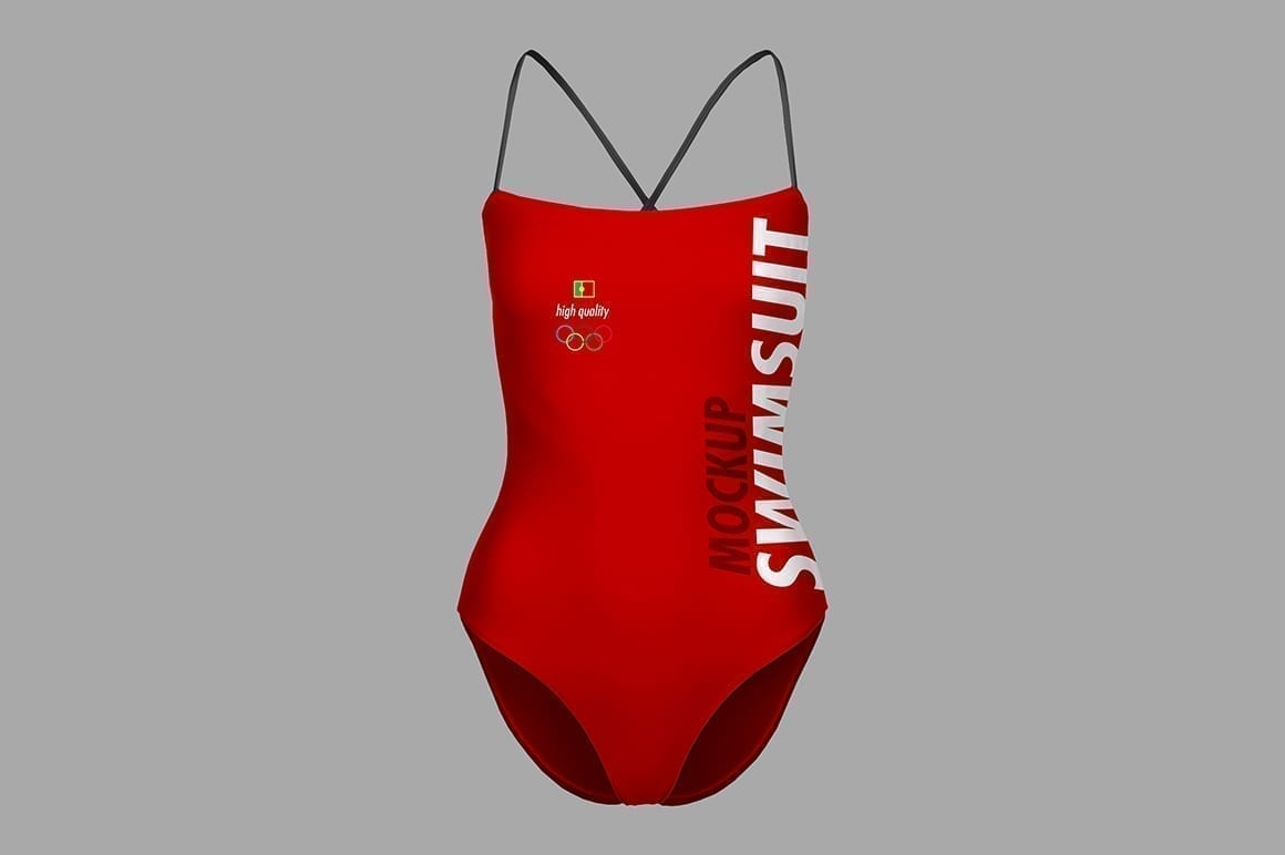 Download Women's Swimsuit Mockup (Front) | Mockupslib