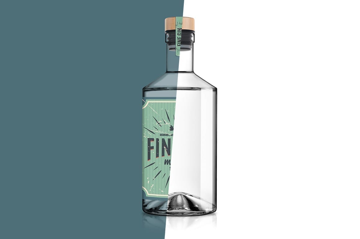 Download Gin Glass Bottle Mockup Mockupslib
