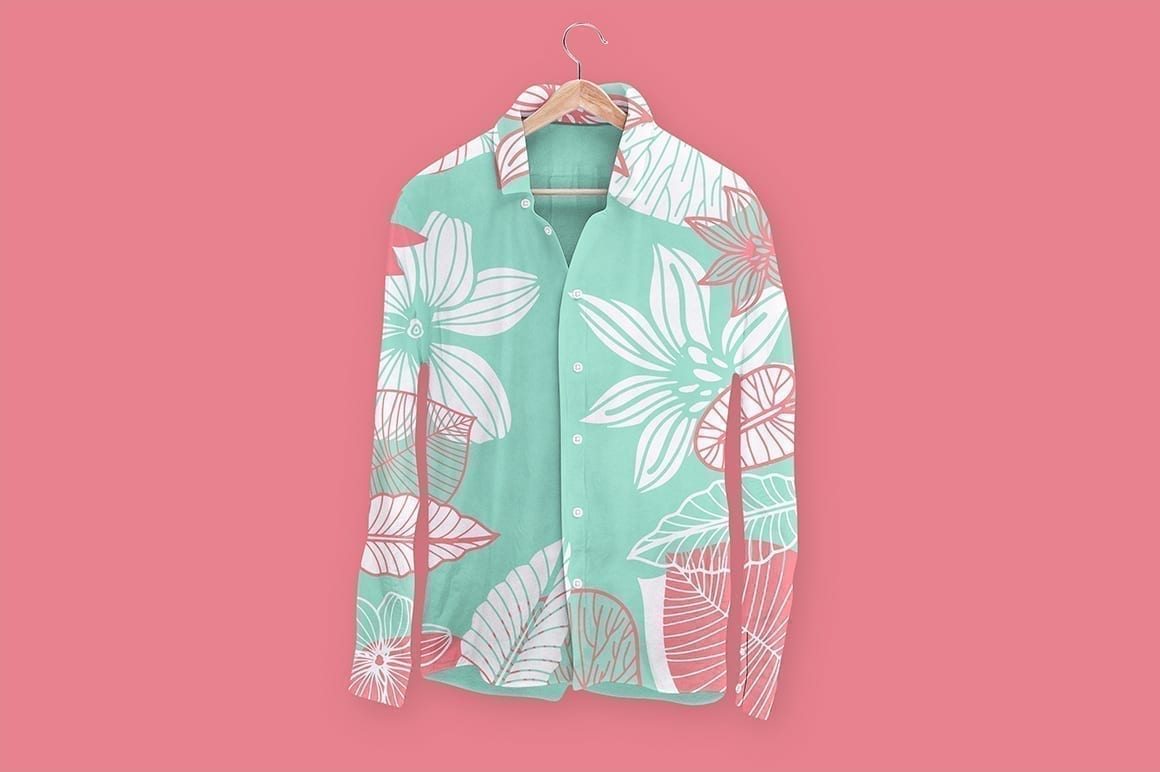 Download Linen Men's Shirt on Hanger Mockup | Mockupslib