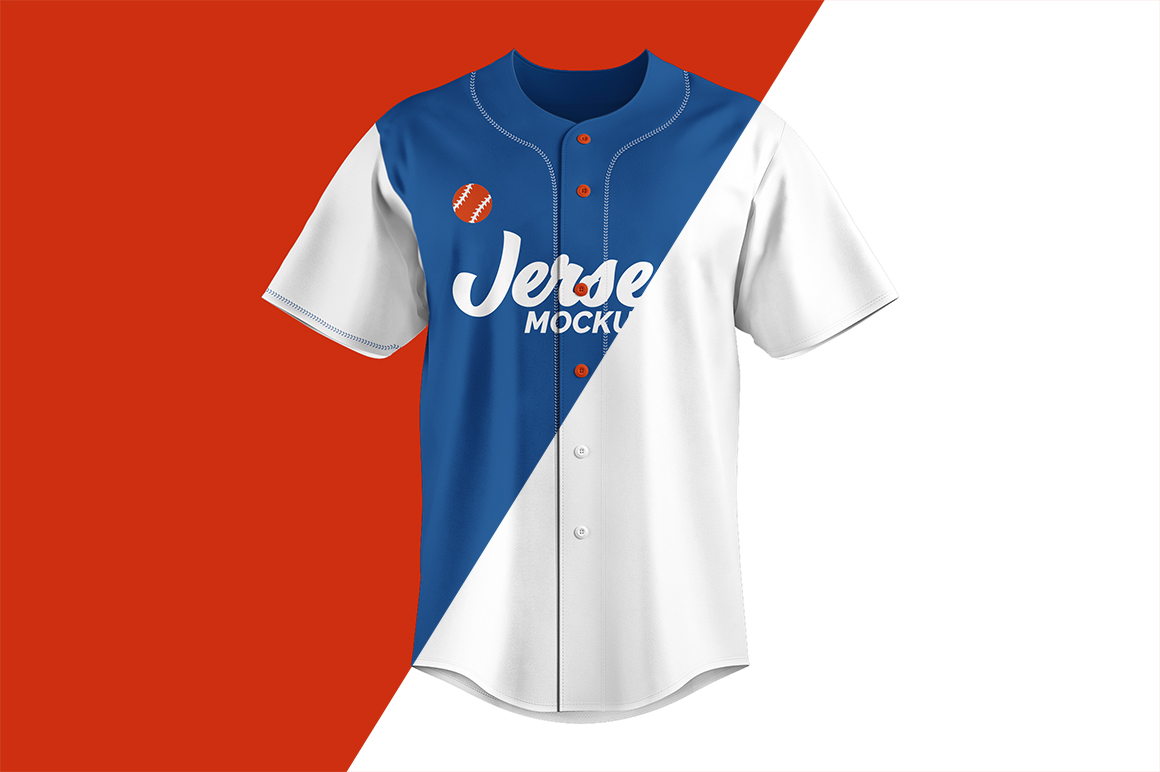 Baseball Uniform Mockup Template Set in PSD Format